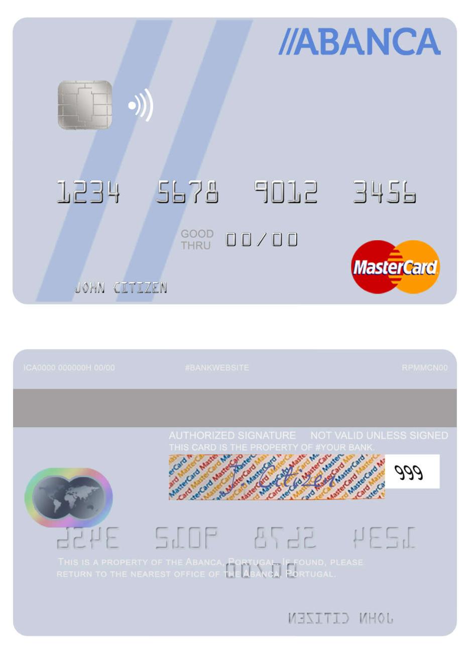 Portugal Abanca mastercard